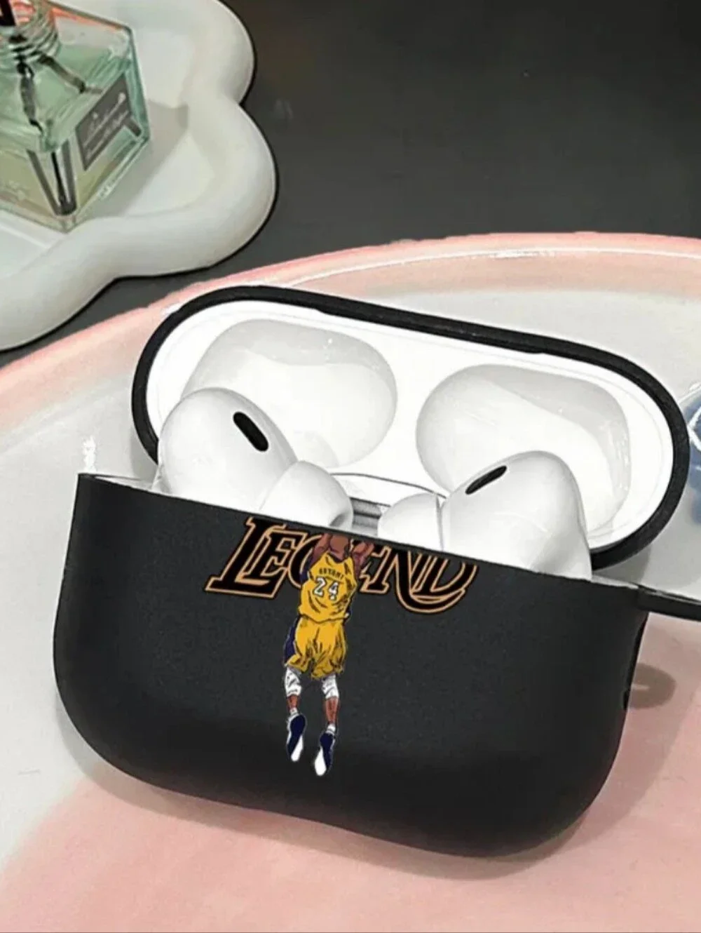 AIRPOD PRO 2 Kobe Bryant #24 Legend Basketball AirPods Case - Black